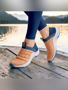 Holo Women's Credimus Athletic Shoes Brown Blue Slip-On Shoes sz 6
